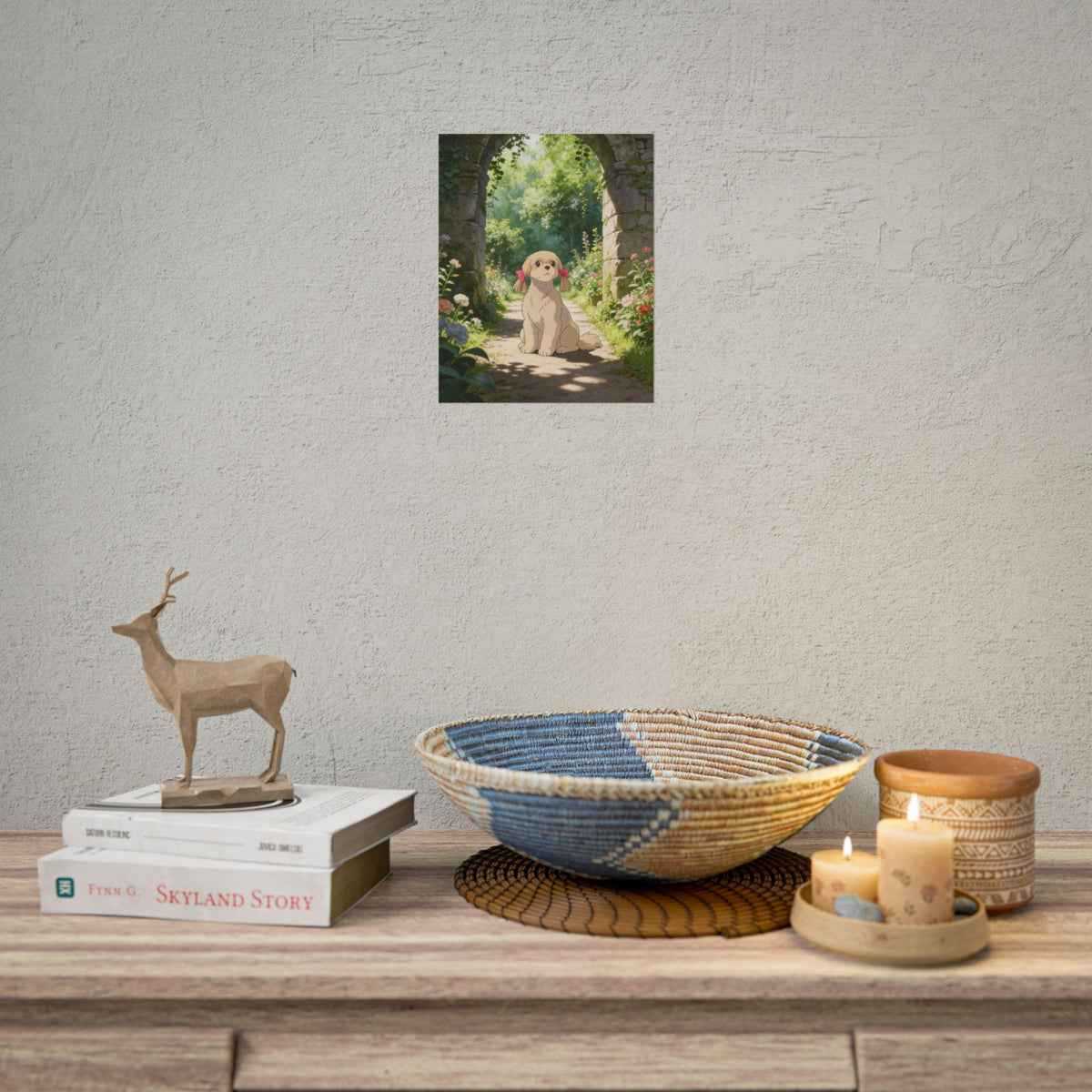 Custom Pet Poster – Rolled Dog Portrait Print (Multiple Styles)